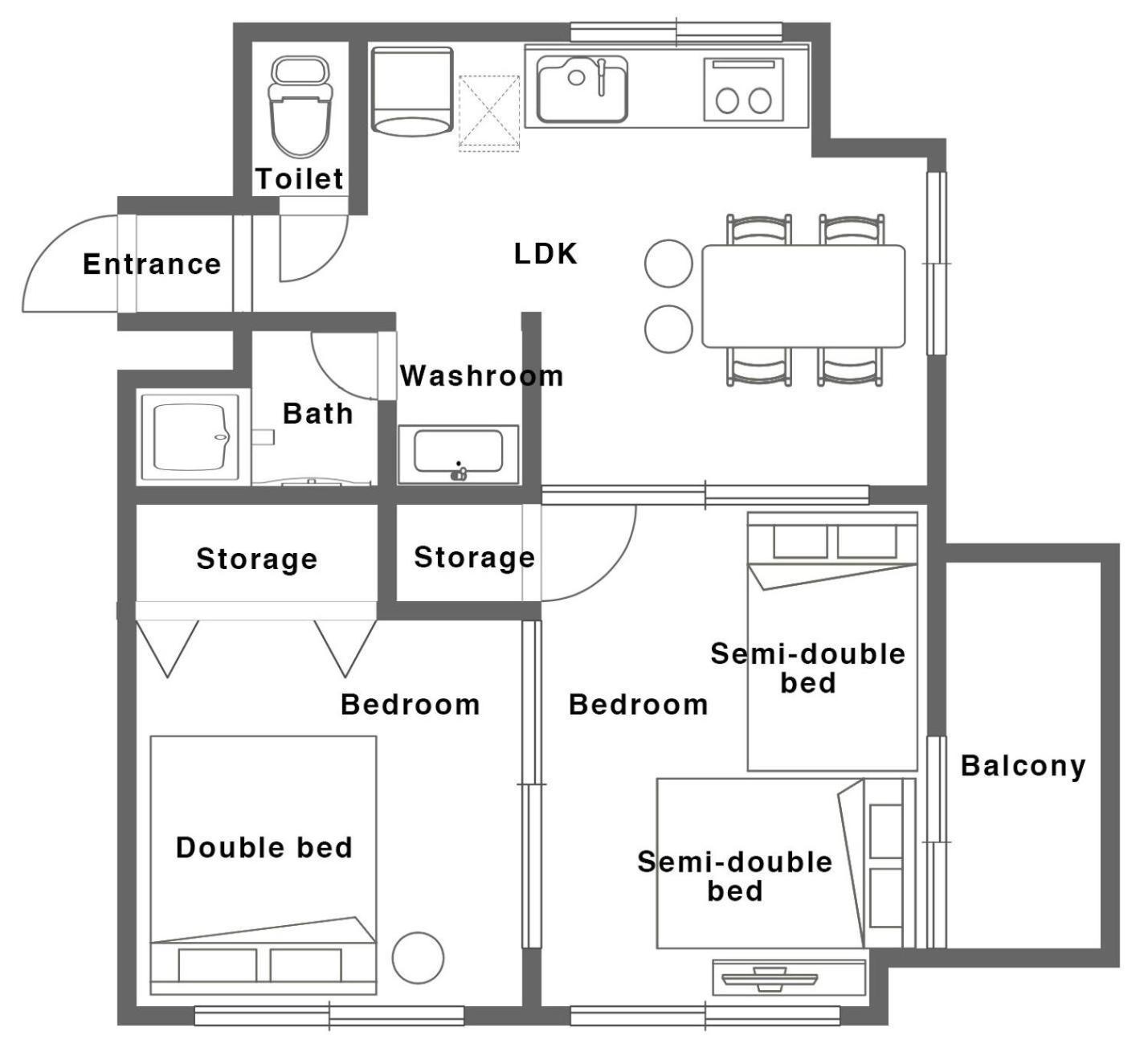 Apartmán Tsukimura Building *
